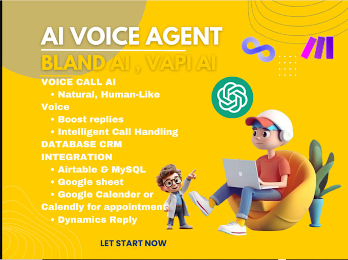 Gig Preview - Build fully automated ai phone agent for customer queries, b2b voip ai solution