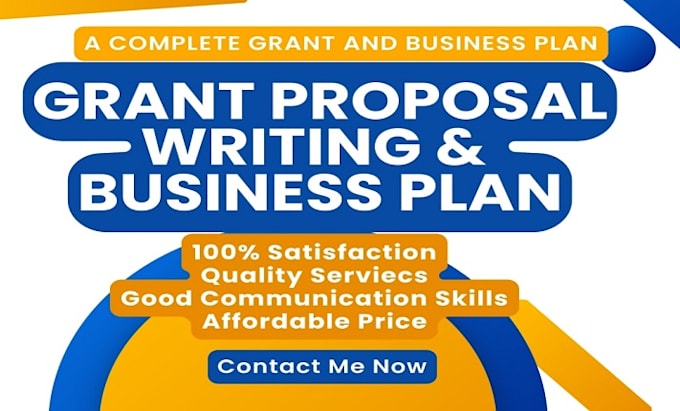 Gig Preview - Craft your grant proposal,  grant proposal writing grant research business plan