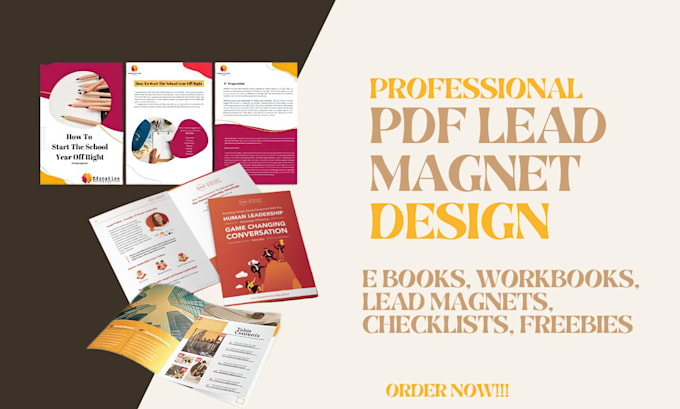 Gig Preview - Do lead magnet design PDF forms checklist brochure design pdf lead magnet