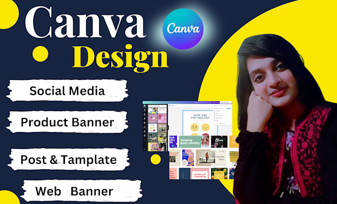 Gig Preview - Be your professional canva designer for social media