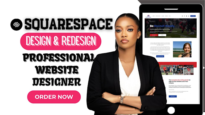 Gig Preview - Create squarespace website design or redesign squarespace business website