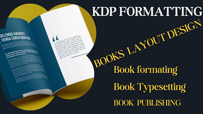 Gig Preview - Do book typesetting, KDP book formatting, book layout design and book publishing