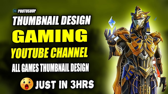 Gig Preview - Do design viral clickbait youtube thumbnail within 2 hours