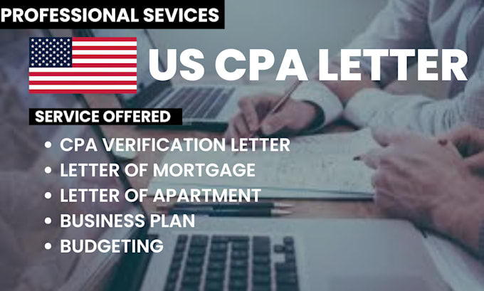 Bestseller - write CPA verification letter, CPA review, CPA audit, financial statement