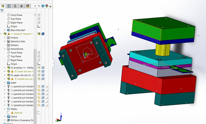 Gig Preview - Design 3d cad model and plastic injection mold silicone ceramic for 3d printing