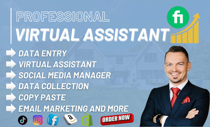 Gig Preview - Be your trusted virtual assistant and social media manager