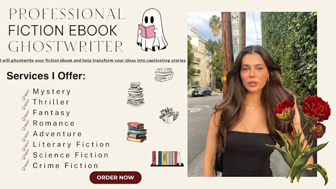 Gig Preview - Be your fiction ghostwriter, ebook writer, ebook ghostwriter for 30,000 words