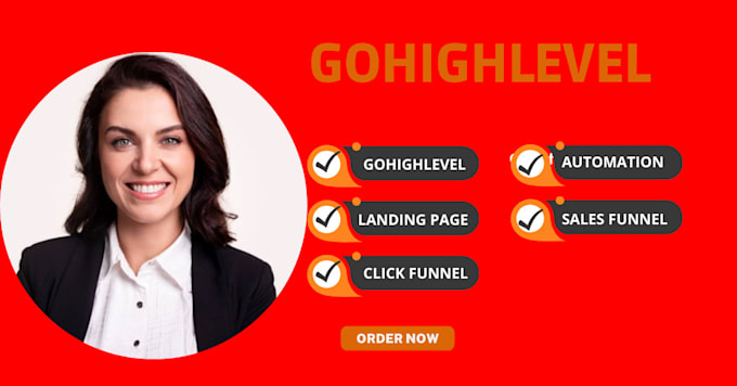 Gig Preview - Do  gohighlevel landing page ,sales funnel ,click funnel ,automation