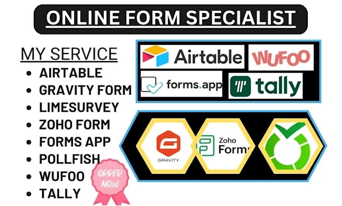 Gig Preview - Setup zoho form gravity form forms app tally  limesurvey wufoo airtable pollfish