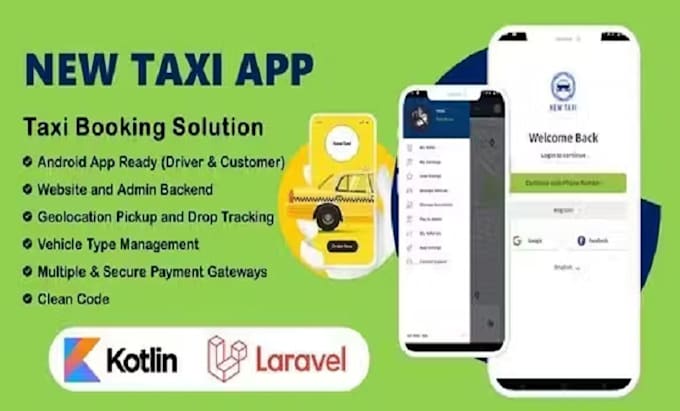 Gig Preview - Taxi car booking app, uber app, uber clone app, booking app, booking website