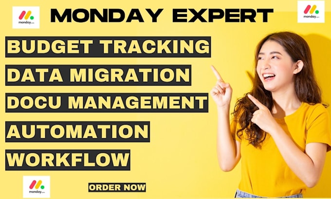 Gig Preview - Document management data migration budget tracking automation workflow on monday