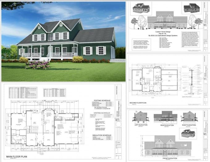 Gig Preview - Make architectural floor plans, elevations in autocad, permit drawing, draftsman