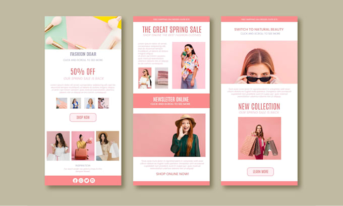 Gig Preview - Design responsive html email template for sales and leads