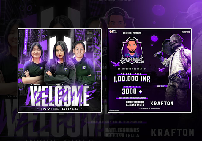 Gig Preview - 2 create stunning esports posters, posts, and flyers for your gaming events