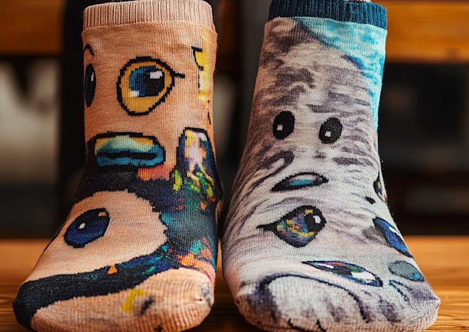 Gig Preview - Design a unique socks design for your brand