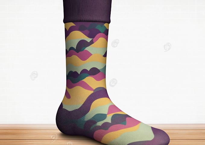 Gig Preview - Design modern and unique custom socks