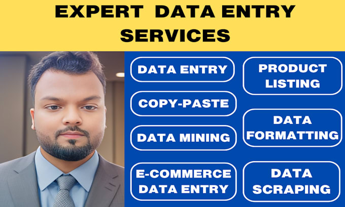 Gig Preview - Accurate data entry specialist for all your business needs