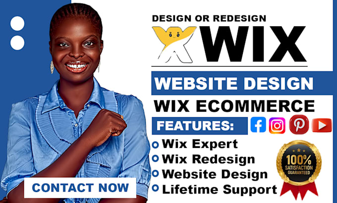 Gig Preview - Redesign wix website, design wix studio, wix website design, do wix website SEO