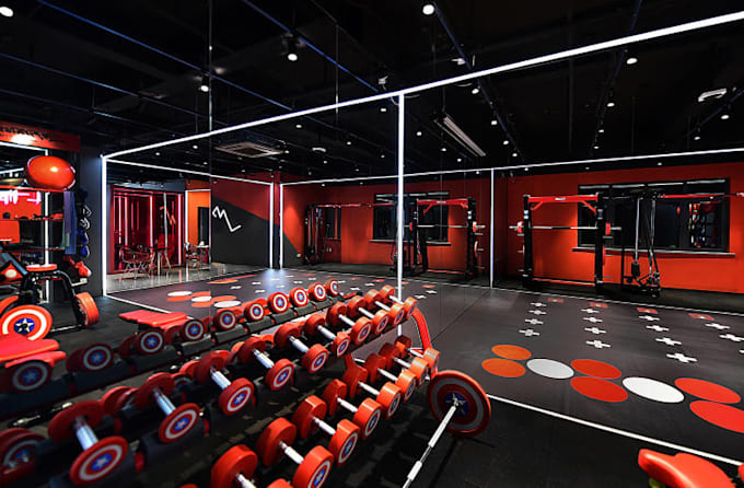 Gig Preview - Do 3d gym interior sports center interior court design 3d facility design