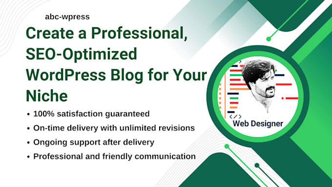 Gig Preview - Create SEO optimized wordpress blog for your niche