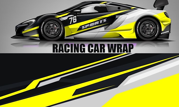 Gig Preview - Create racing car wrap, itasha wrap design with extreme creativity