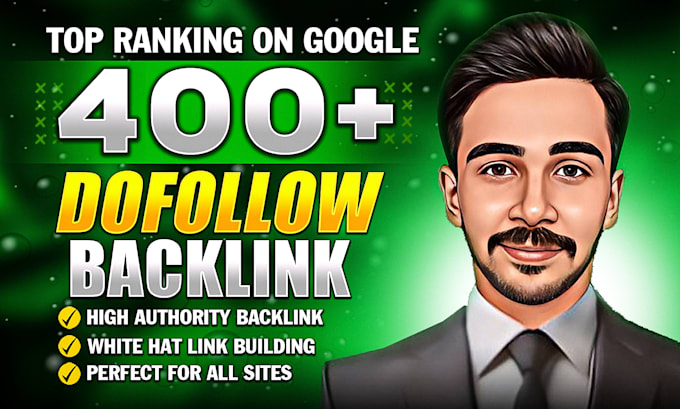 Gig Preview - Do link building with high domain authority SEO backlinks for google ranking