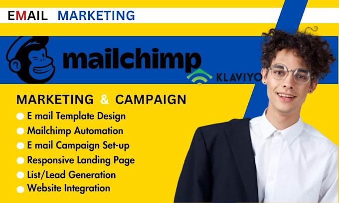 Gig Preview - Set up mailchimp email marketing campaign, mailchimp email template design