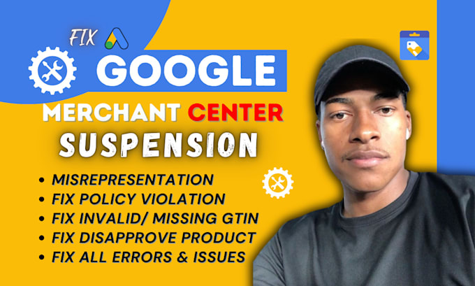 Gig Preview - Fix google merchant center suspension and misrepresentation gmc shopping ads