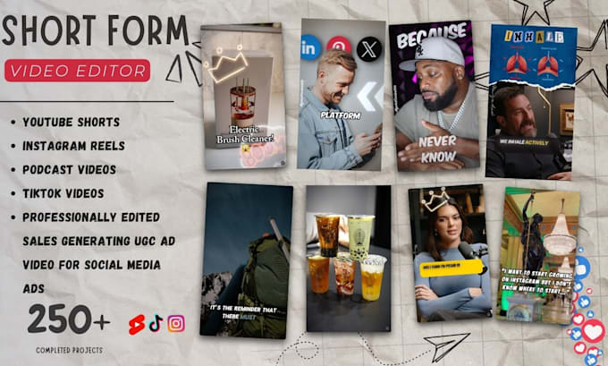 Gig Preview - Create trending youtube shorts and instagram reels for your social media