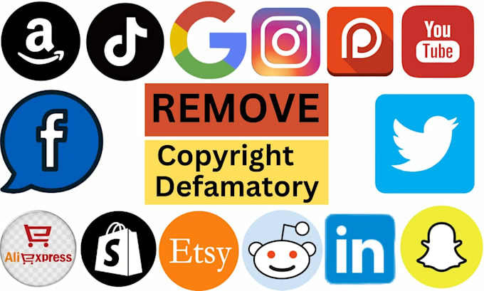 Gig Preview - Send dmca takedown notices to reddit, facebook, youtube, google, instagram etc