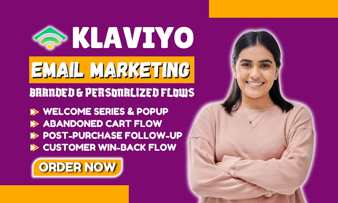 Gig Preview - Setup high converting klaviyo email marketing flows for your shopify store