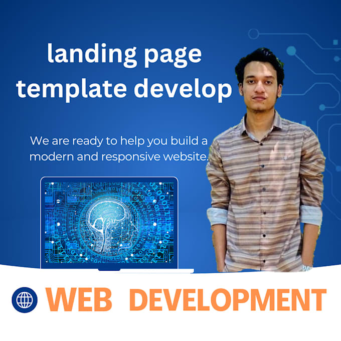 Gig Preview - Develop template website by custom coding developer