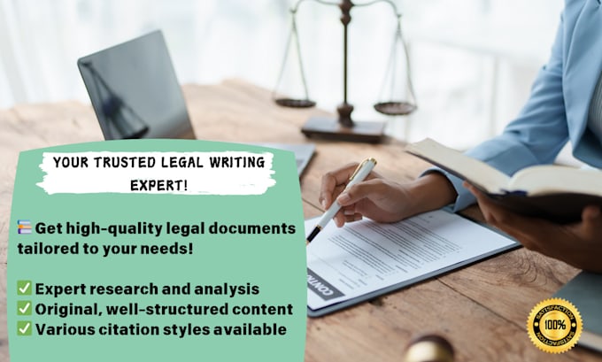 Gig Preview - Professional legal writing, essays, case studies, dissertations