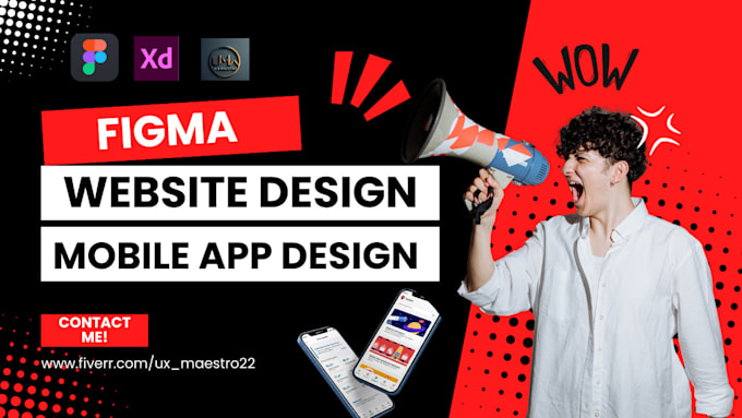 Gig Preview - Make figma website design, figma landing page, ui ux for web and app