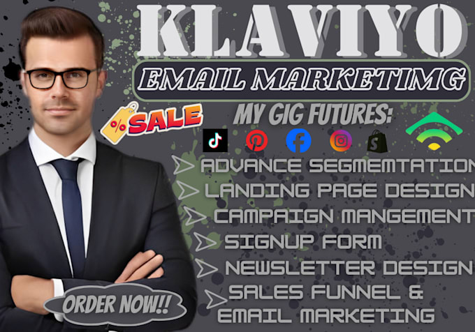 Gig Preview - Do klaviyo email marketing klaviyo flows shopify marketing klaviyo