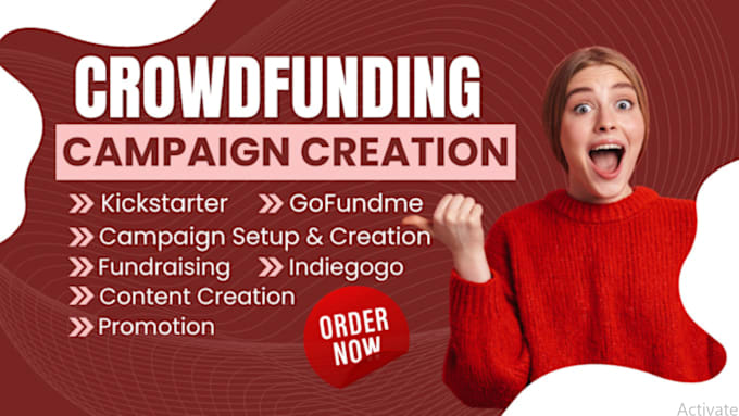 Bestseller - promote crowdfunding campaign, gofundme, kickstarter, indiegogo