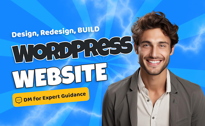 Gig Preview - Build, rebuild, design, redesign wordpress website, business website development