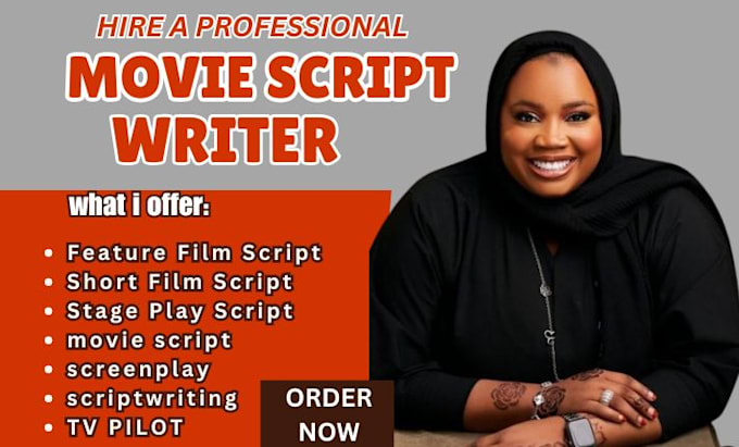 Gig Preview - Do movie script writer screenplay screenwriter TV film script script writer