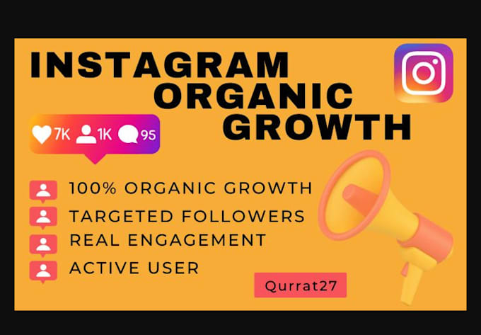 Gig Preview - Do super fast organic instagram growth to grow followers and engagement