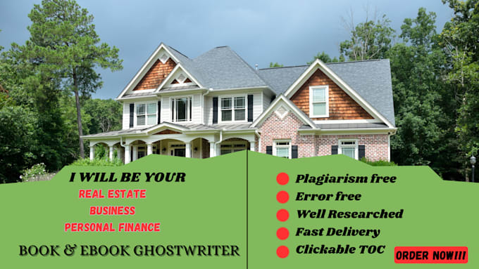 Gig Preview - Ghostwrite real estate ebook, airbnb, ebook, personal financial book and ebook