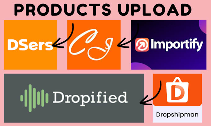 Gig Preview - Upload products using  cj dropshipping importify dropified dropshipman yakkyoffy