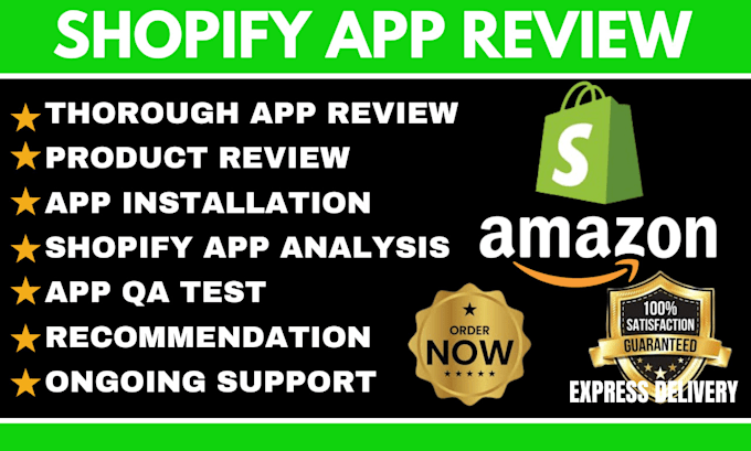 Gig Preview - Review shopify app install app product review app audits for conversion