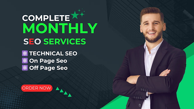 Gig Preview - Do complete monthly seo services for website