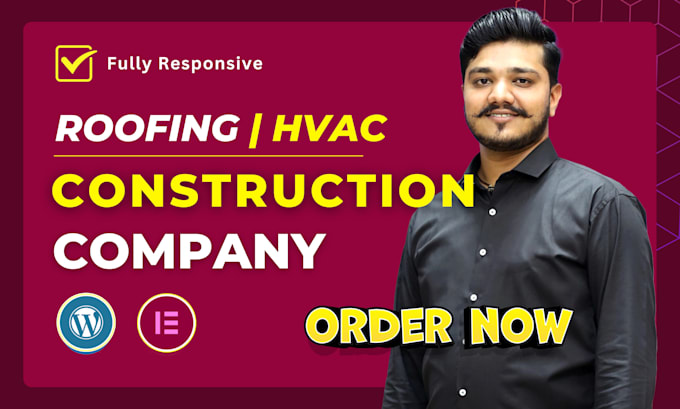 Gig Preview - Transform construction, roofing, or hvac business with a high converting website