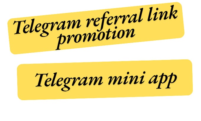 Gig Preview - Do telegram referral link promotion, telegram mini app to 100k active users