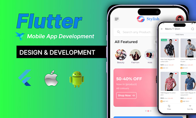 Gig Preview - Do mobile app development for ios and android using flutter