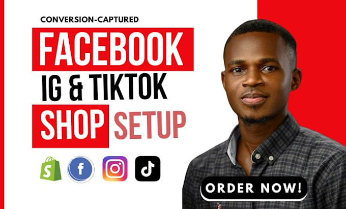 Gig Preview - Setup facebook shop instagram shop tiktok shop and integrate with shopify store