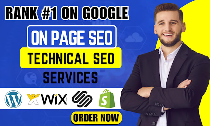 Gig Preview - Do onpage SEO technical optimization on wix, wordpress, shopify website