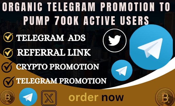 Gig Preview - Boost 700k telegram promotion mini game, via telegram referral link to get users