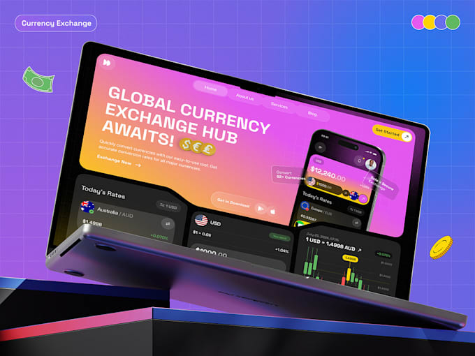 Gig Preview - Create exchange website bybit clone, binance clone p2p exchange trading website